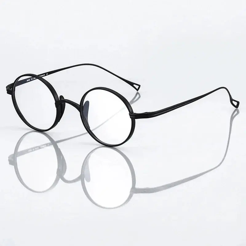 Women's Round Full Rim Titanium Prescription Glasses 844299 — view 4 | Rx Spectacle