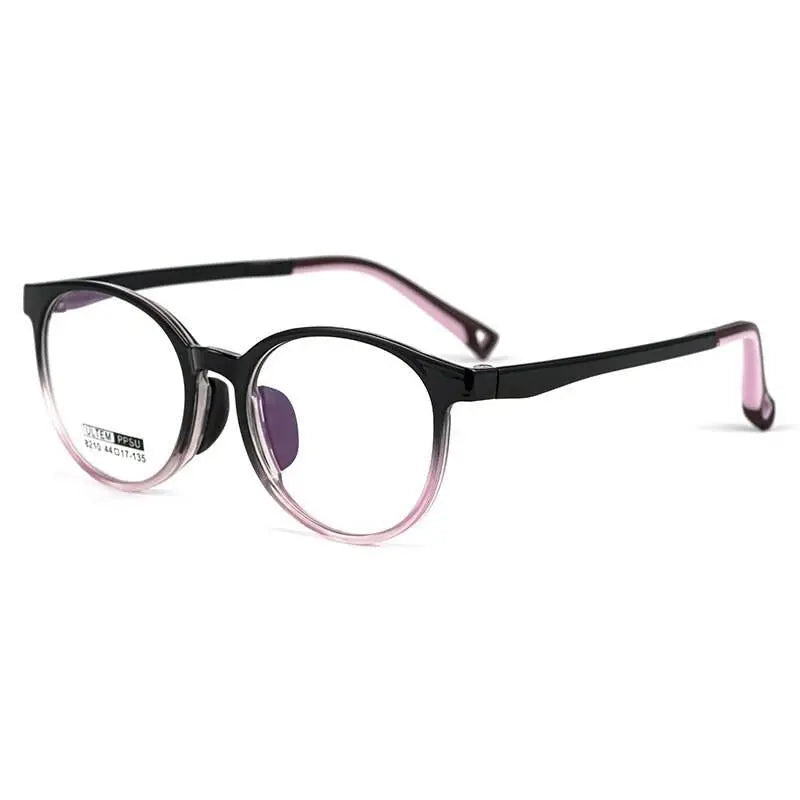 Unisex Round Full Rim Ultem Prescription Glasses 8210S — view 2 | Rx Spectacle