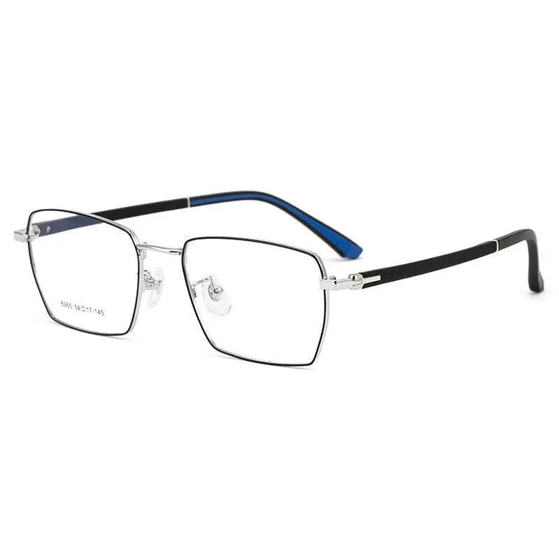 Men's Square Full Rim Alloy Prescription Glasses 8265 — view 5 | Rx Spectacle
