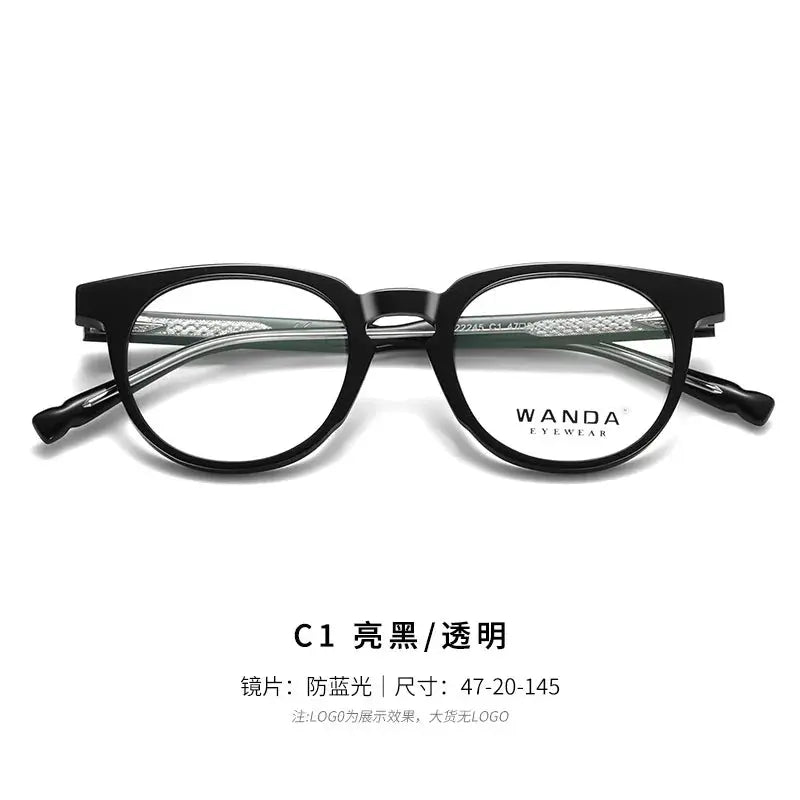 Women's Round Full Rim TR90 Prescription Glasses 22245 — view 6 | Rx Spectacle