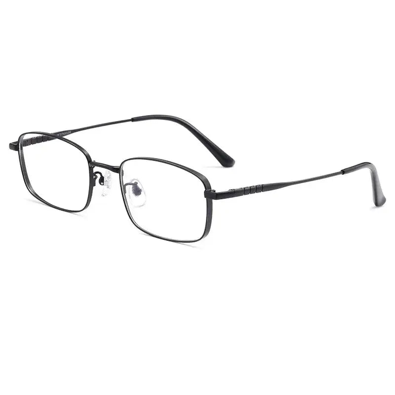 Women's Square Full Rim Titanium Prescription Glasses 15303 — view 3 | Rx Spectacle