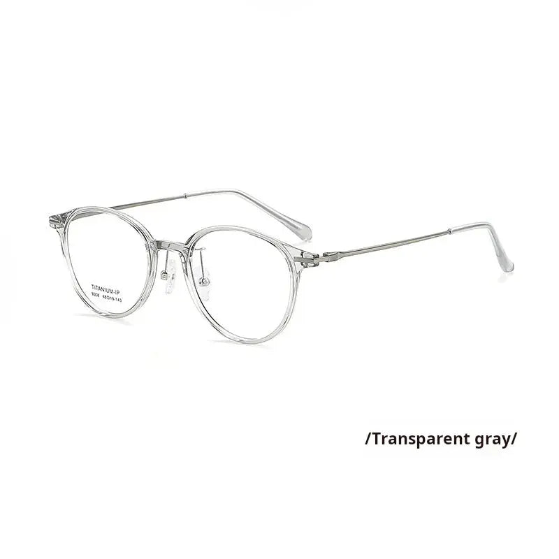 Women's Oval Full Rim Titanium Prescription Glasses 739308 — view 4 | Rx Spectacle