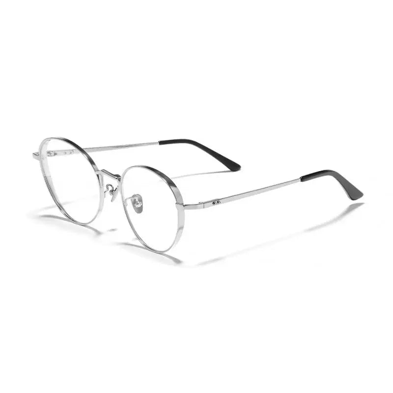 Unisex Oval Full Rim Titanium Prescription Glasses 388006 — view 3 | Rx Spectacle