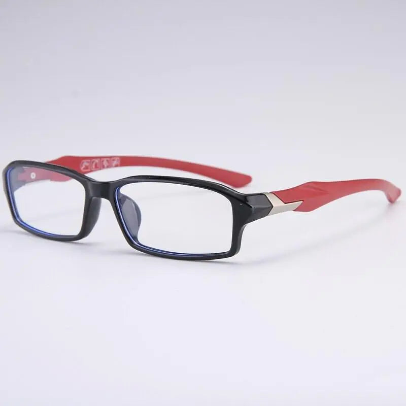 Men's Rectangular Full Rim TR90 Sports Glasses 6059 — view 6 | Rx Spectacle
