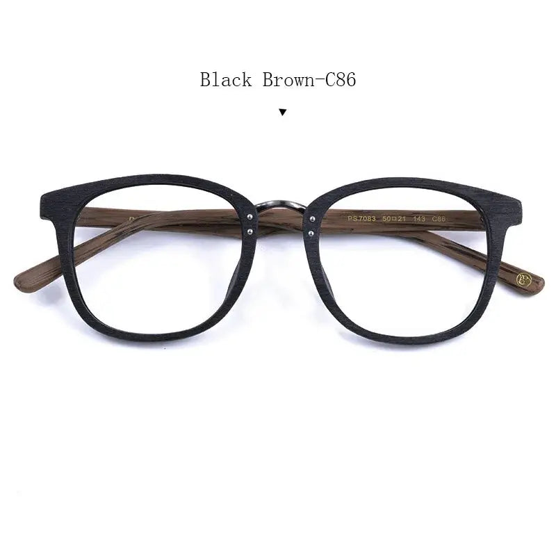 Unisex Square Full Rim Acetate Prescription Glasses 347083 — view 4 | Rx Spectacle