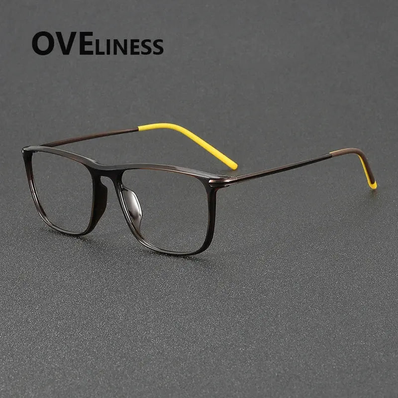 Unisex Square Full Rim Titanium Prescription Glasses 72349 — view 5 | Rx Spectacle