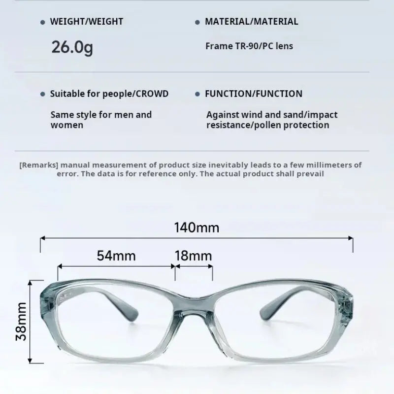 Unisex Oval Full Rim TR90 Sports Glasses G7101 — view 2 | Rx Spectacle