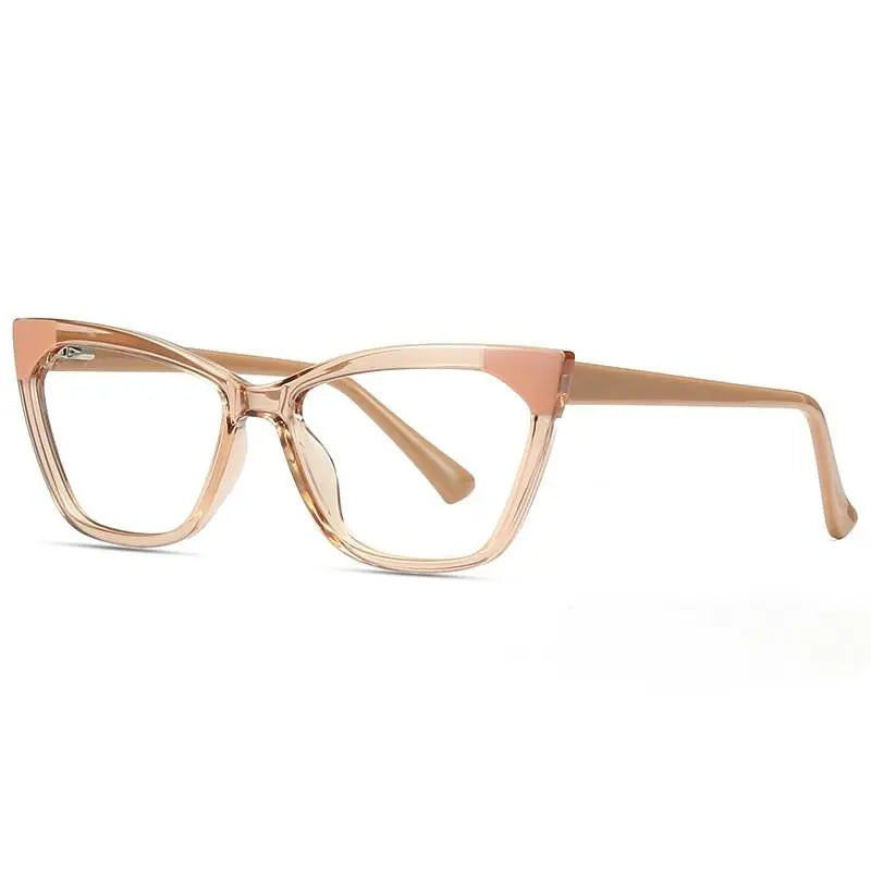 Women's Cat Eye Full Rim Titanium Prescription Glasses 2040 — view 7 | Rx Spectacle