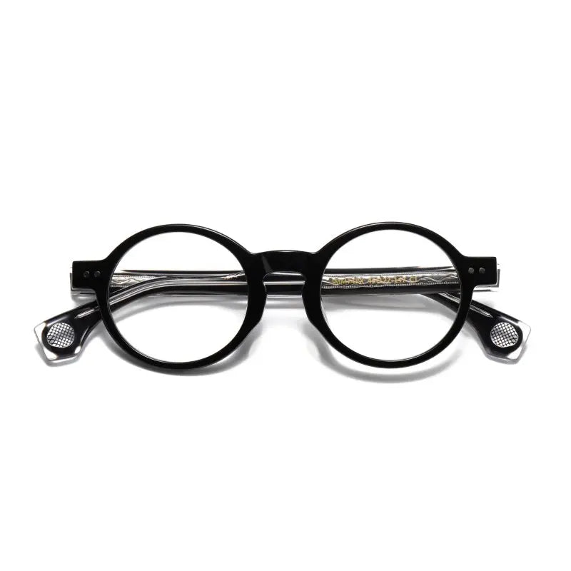 Unisex Round Full Rim Acetate Prescription Glasses 51474 — view 6 | Rx Spectacle