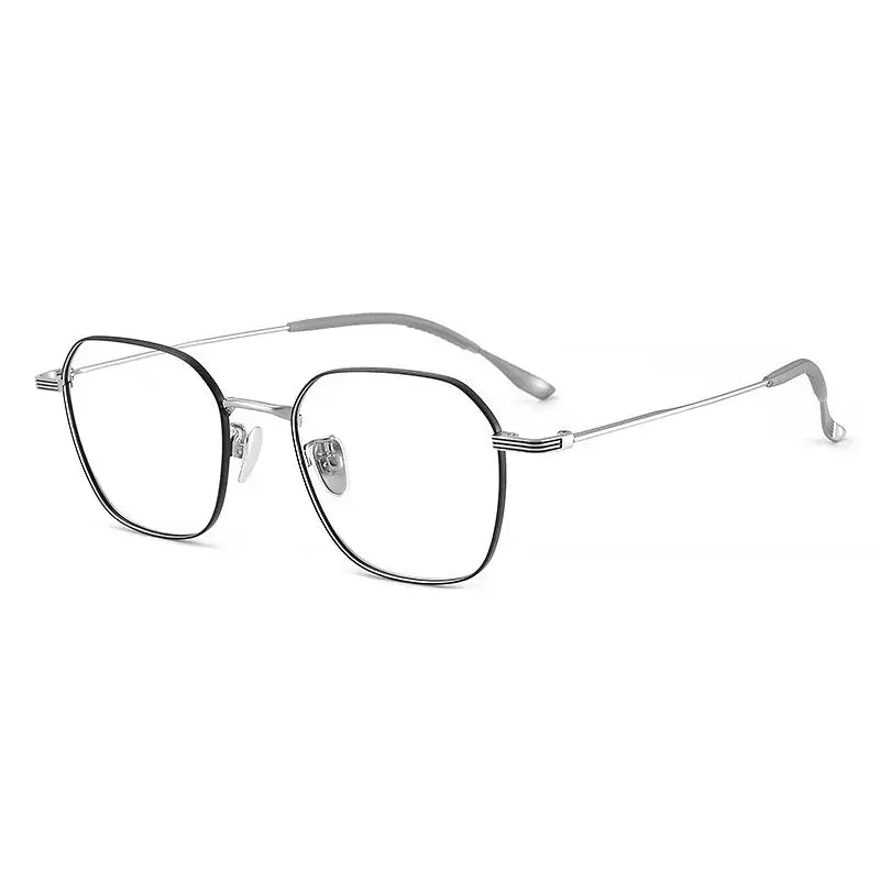 Women's Polygon Full Rim Titanium Prescription Glasses 42419 — view 4 | Rx Spectacle