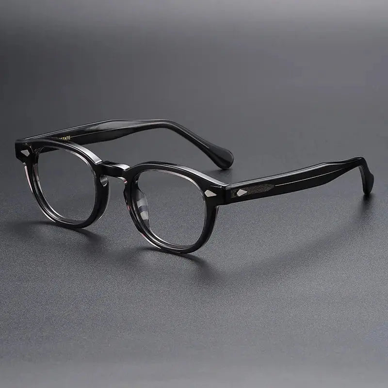 Unisex Oval Full Rim Acetate Prescription Glasses 56006 — view 8 | Rx Spectacle