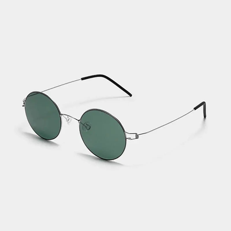 Unisex Round Full Rim Titanium Screwless Prescription Glasses 28609 — view 1 | Rx Spectacle
