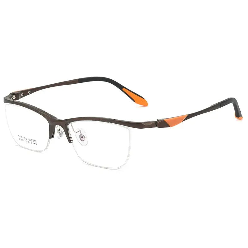 Women's Browline Semi-Rimless Ultem Sports Glasses 804669 — view 6 | Rx Spectacle
