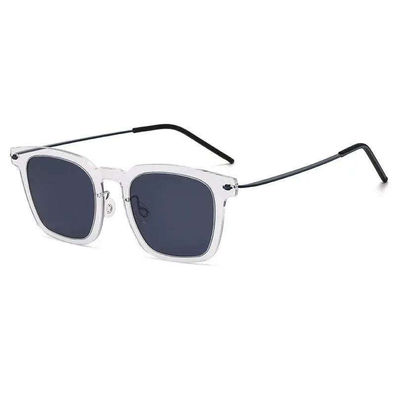 Unisex Square Full Rim Titanium Prescription Glasses 638346 — view 3 | Rx Spectacle