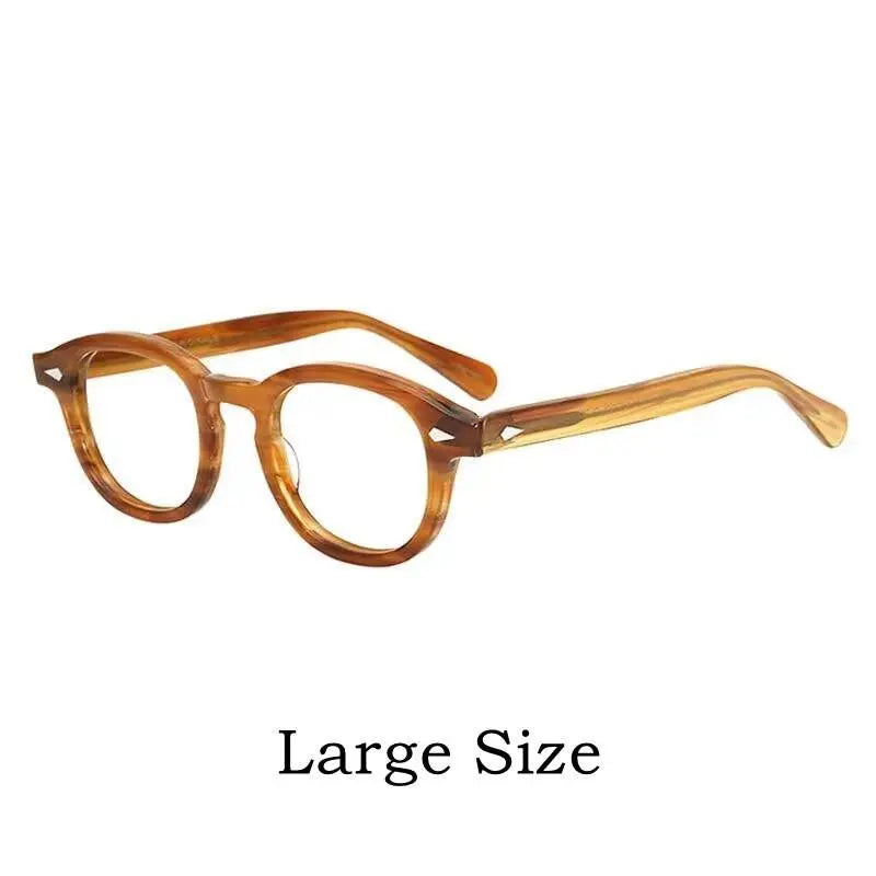 Unisex Round Full Rim Acetate Prescription Glasses Y1915 — view 20 | Rx Spectacle