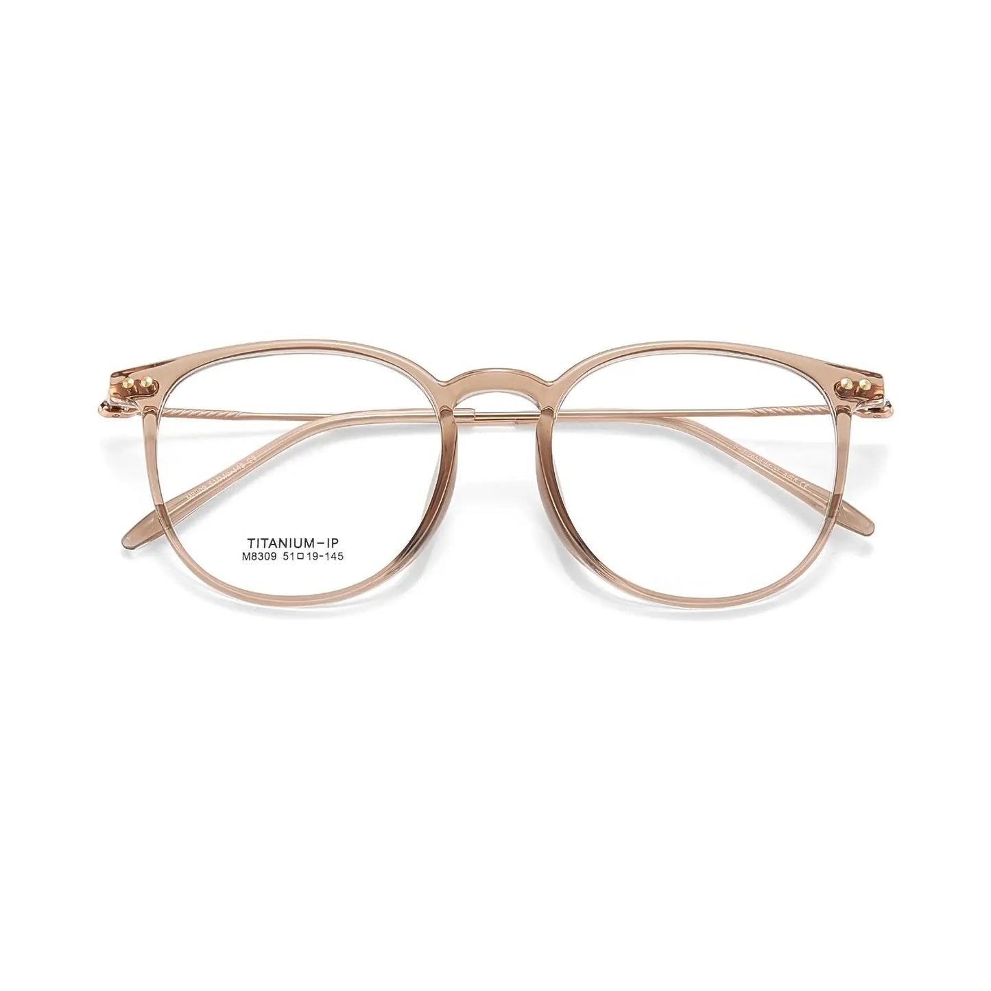 Unisex Square Full Rim Titanium Prescription Glasses 638309 — view 6 | Rx Spectacle