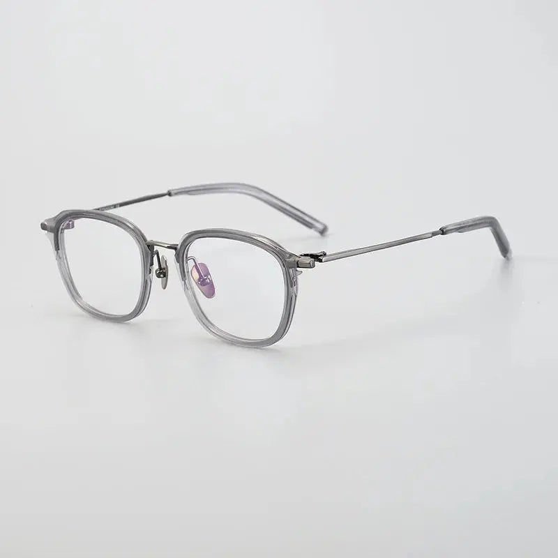 Unisex Square Full Rim Titanium Prescription Glasses 915110 — view 3 | Rx Spectacle