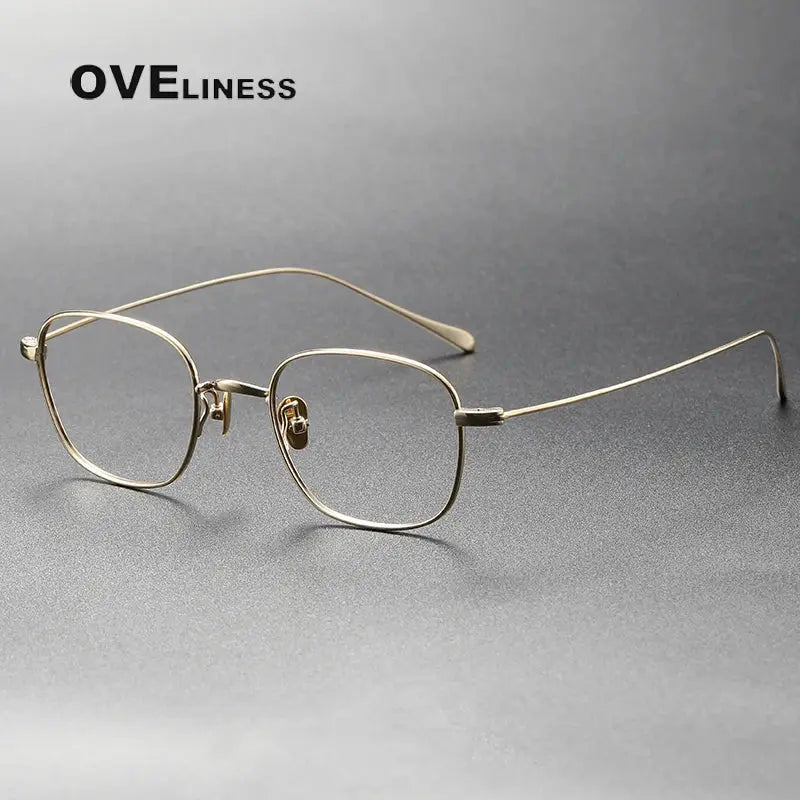 Women's Square Full Rim Titanium Prescription Glasses 369199 — view 7 | Rx Spectacle