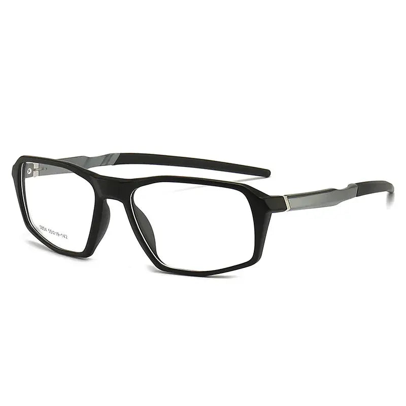 Unisex Square Full Rim TR90 Sports Glasses 5854 — view 5 | Rx Spectacle