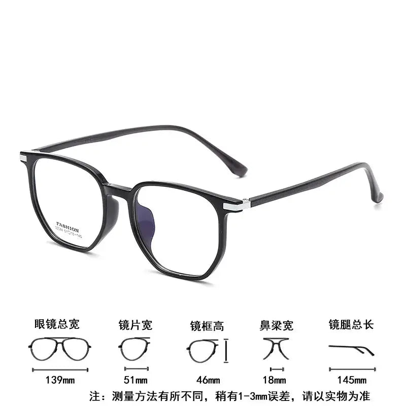 Women's Square Full Rim TR90 Prescription Glasses 33004 — view 4 | Rx Spectacle