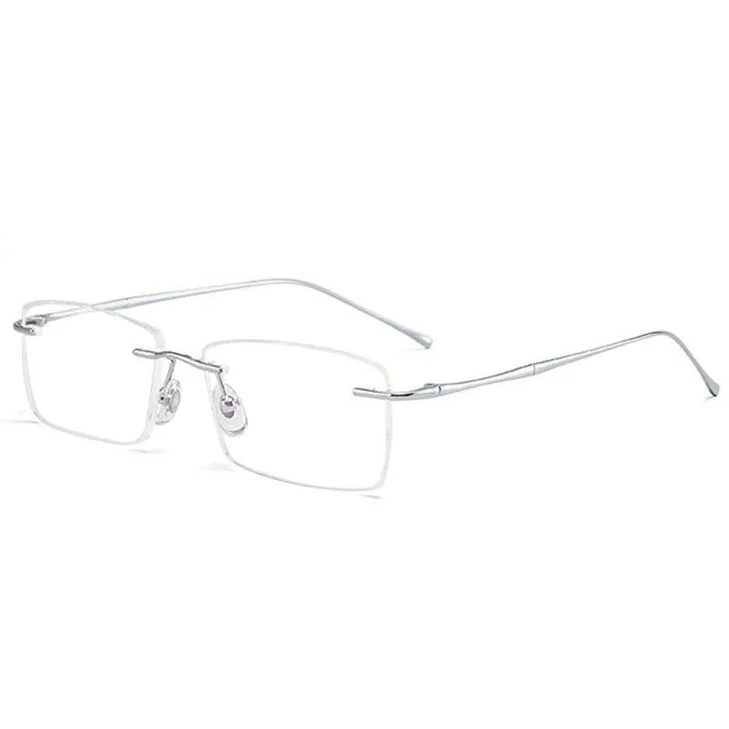 Men's Rimless Titanium Prescription Glasses 632 — view 3 | Rx Spectacle