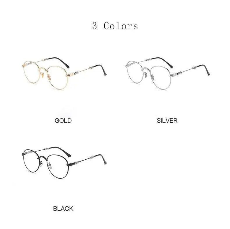 Unisex Oval Full Rim Alloy Reading Glasses 9003 — view 11 | Rx Spectacle