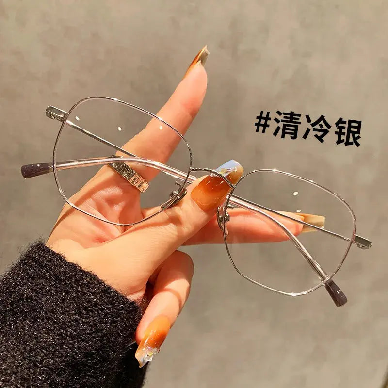 Women's Oval Full Rim Titanium Prescription Glasses 425901 — view 3 | Rx Spectacle