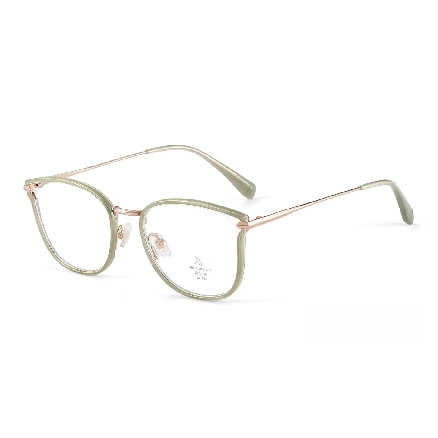 Women's Cat Eye Full Rim TR90 Prescription Glasses Y2293 — view 6 | Rx Spectacle
