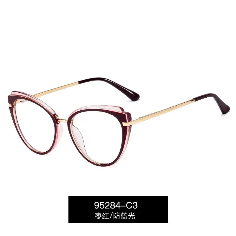 Women's Oval Full Rim TR90 Prescription Glasses 95284 — view 6 | Rx Spectacle