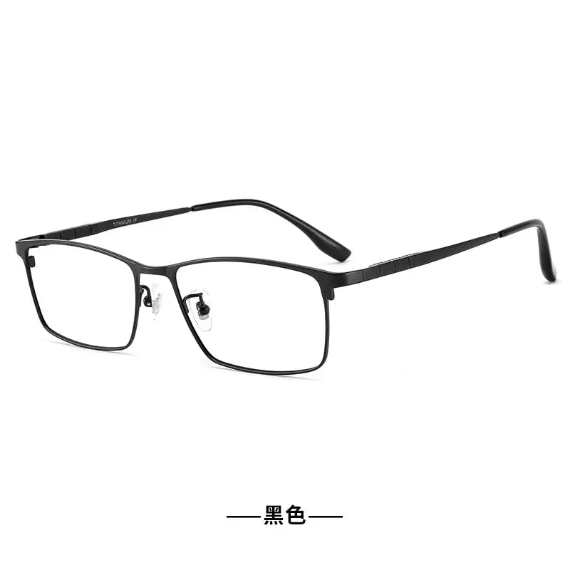 Unisex Browline Full Rim Titanium Prescription Glasses 65023 — view 3 | Rx Spectacle