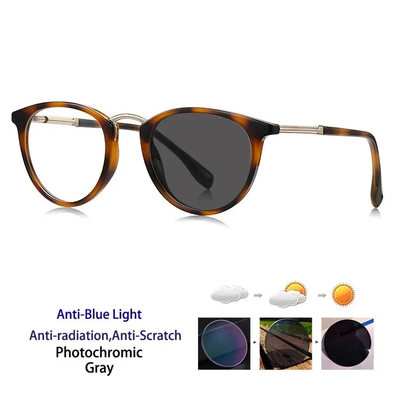 Women's Round Full Rim Acetate Reading Glasses 67241 — view 3 | Rx Spectacle