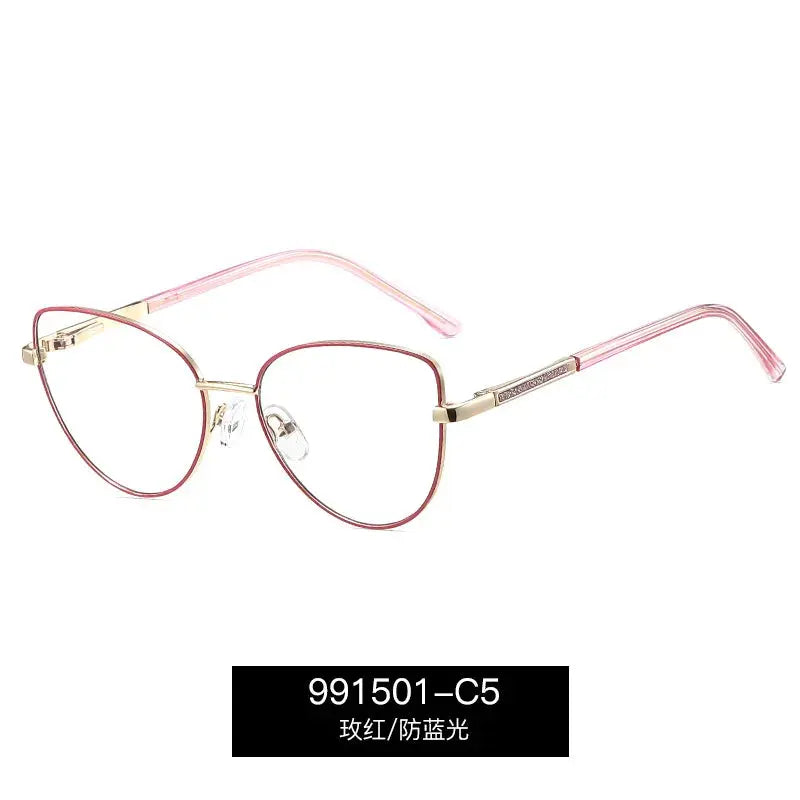 Unisex Cat Eye Full Rim Alloy Prescription Glasses 991501 — view 5 | Rx Spectacle