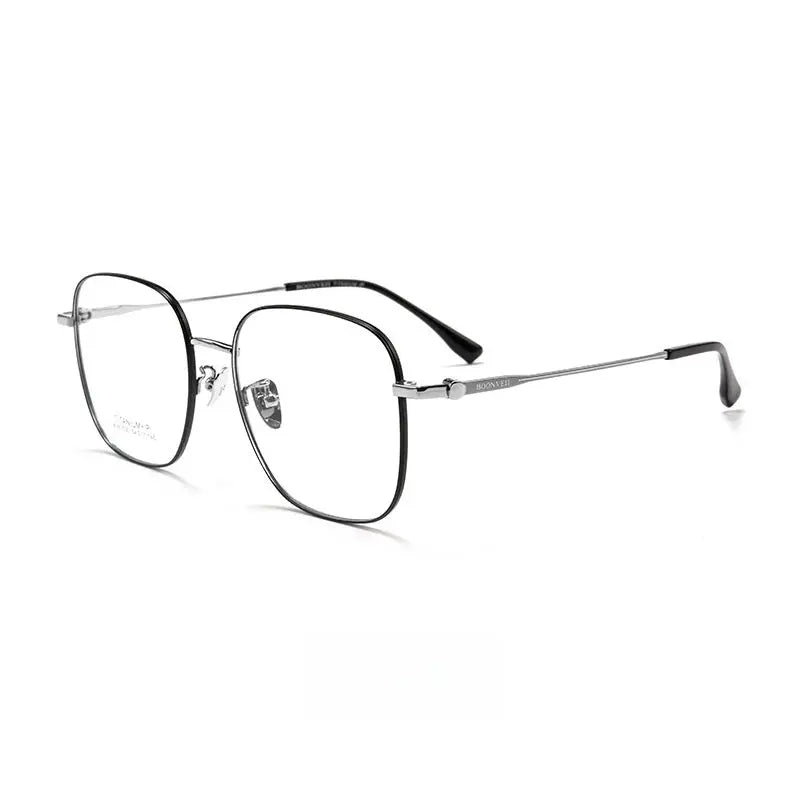 Unisex Square Full Rim Titanium Prescription Glasses 61030 — view 4 | Rx Spectacle