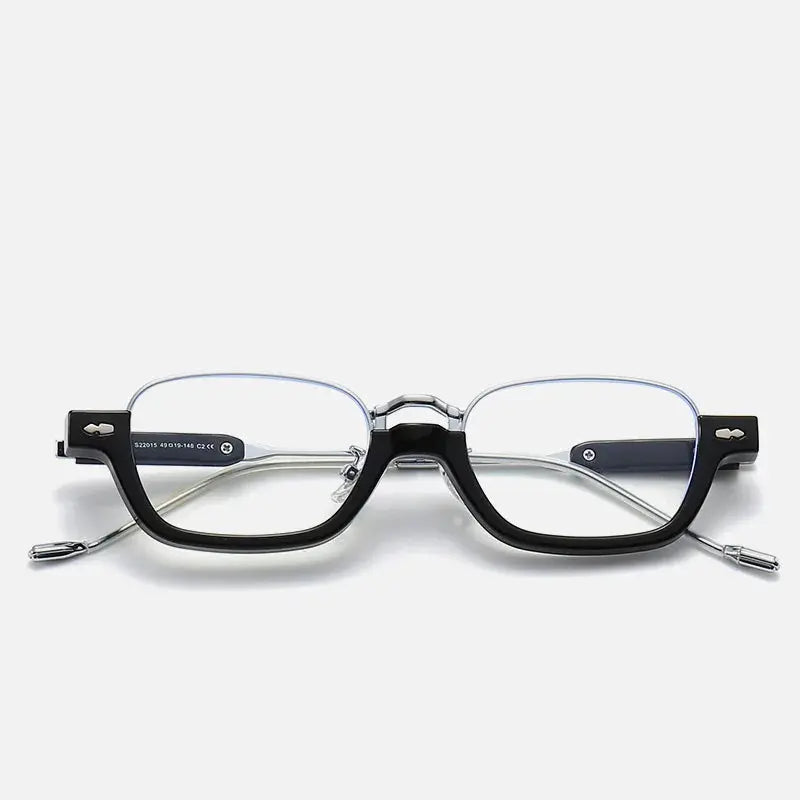 Unisex Semi-Rimless Acetate Reading Glasses 22015 — view 3 | Rx Spectacle