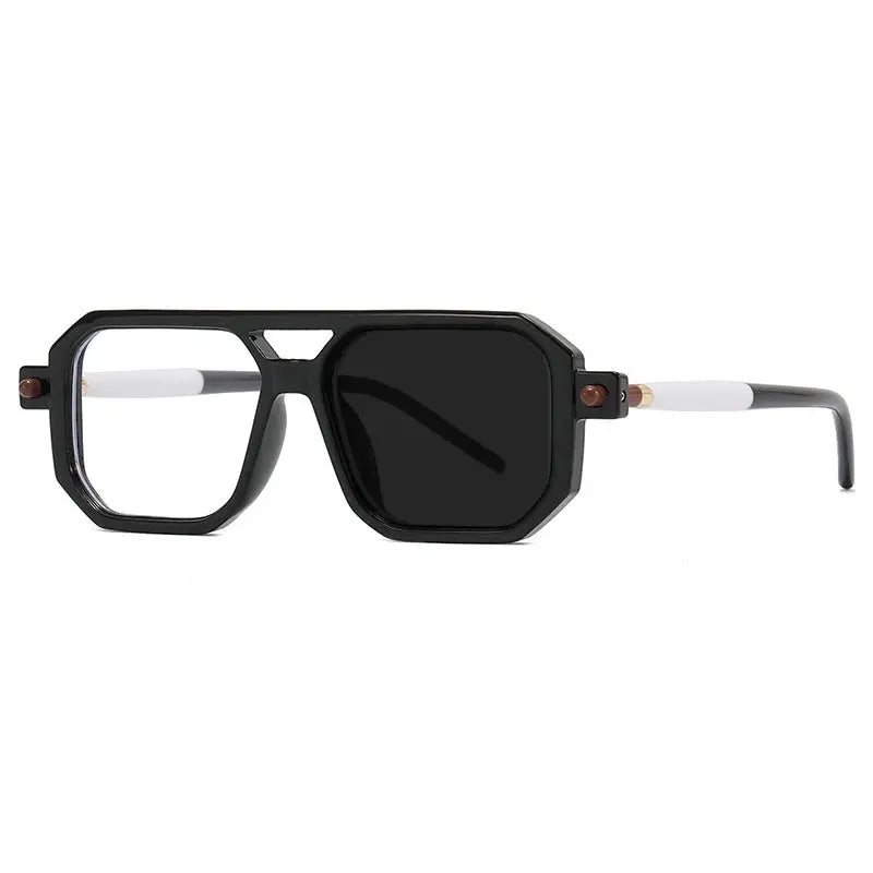 Unisex Square Full Rim Double Bridge Reading Glasses 86512 — view 10 | Rx Spectacle