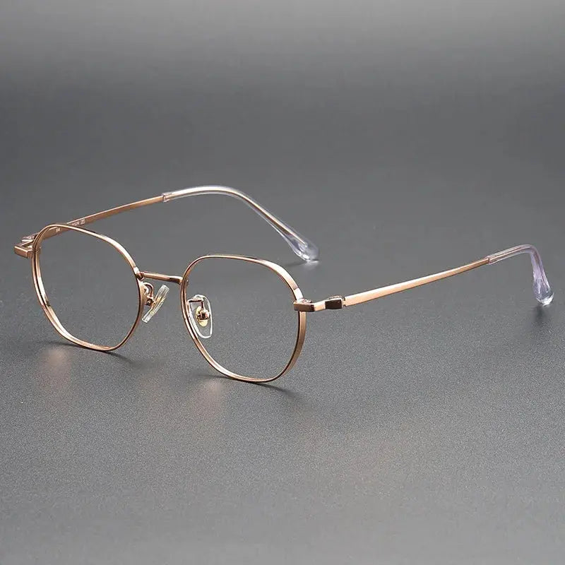 Women's Polygon Full Rim Titanium Prescription Glasses 124208 — view 5 | Rx Spectacle
