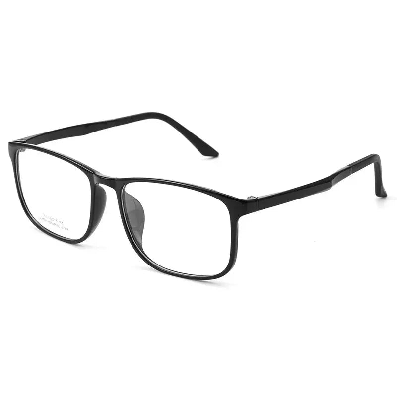 Men's Square Full Rim Stainless Steel Oversized Prescription Glasses 361063 — view 3 | Rx Spectacle