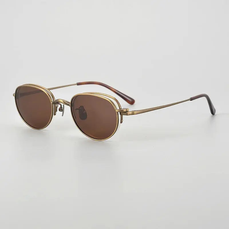 Women's Oval Full Rim Titanium Clip-On Prescription Glasses 884447 — view 7 | Rx Spectacle