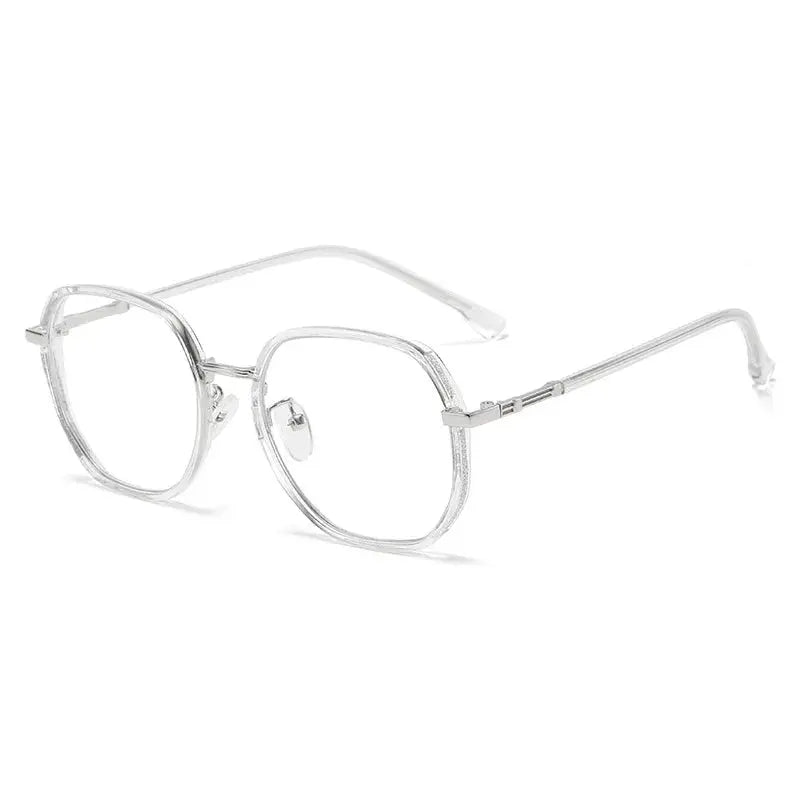 Women's Polygon Full Rim Titanium Prescription Glasses 8880 — view 5 | Rx Spectacle