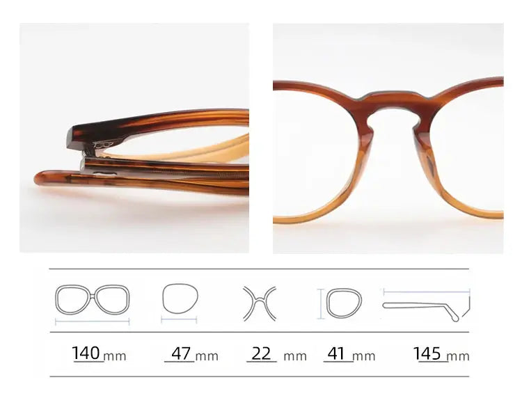 Unisex Oval Full Rim Acetate Prescription Glasses 396505 — view 2 | Rx Spectacle