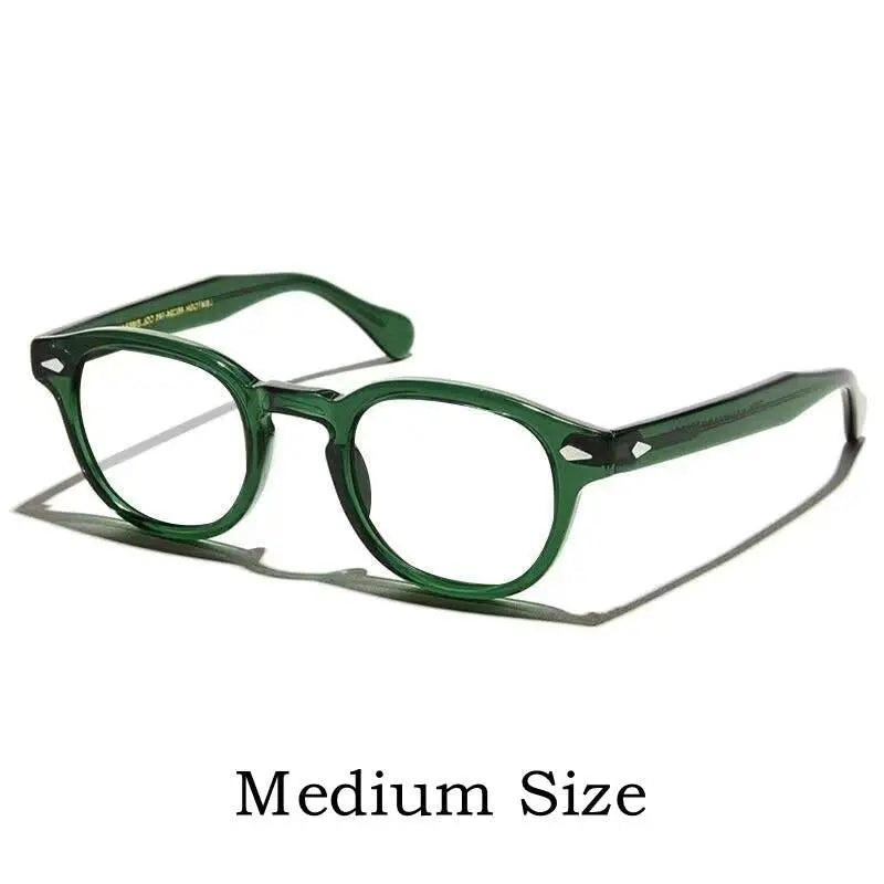 Unisex Round Full Rim Acetate Prescription Glasses Y1915 — view 17 | Rx Spectacle