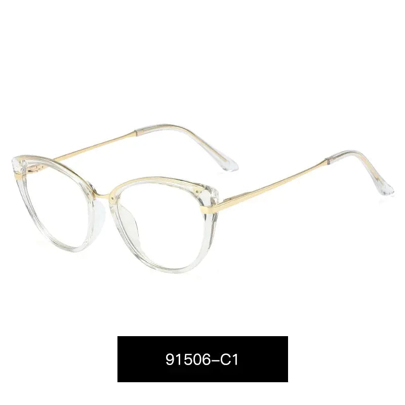 Women's Cat Eye Full Rim TR90 Prescription Glasses 91506 — view 4 | Rx Spectacle