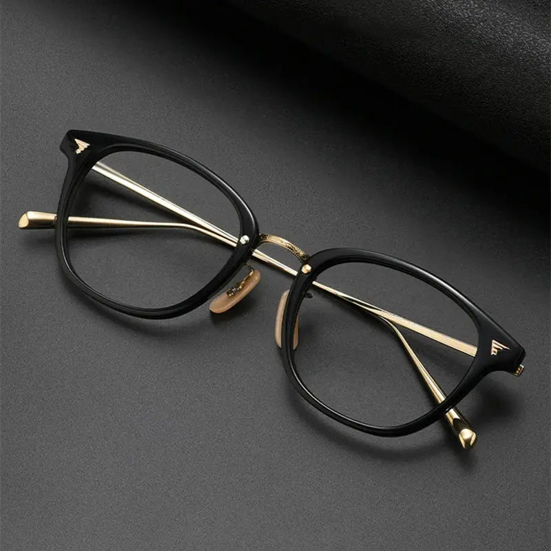 Unisex Square Full Rim Titanium Prescription Glasses 366548 — view 1 | Rx Spectacle