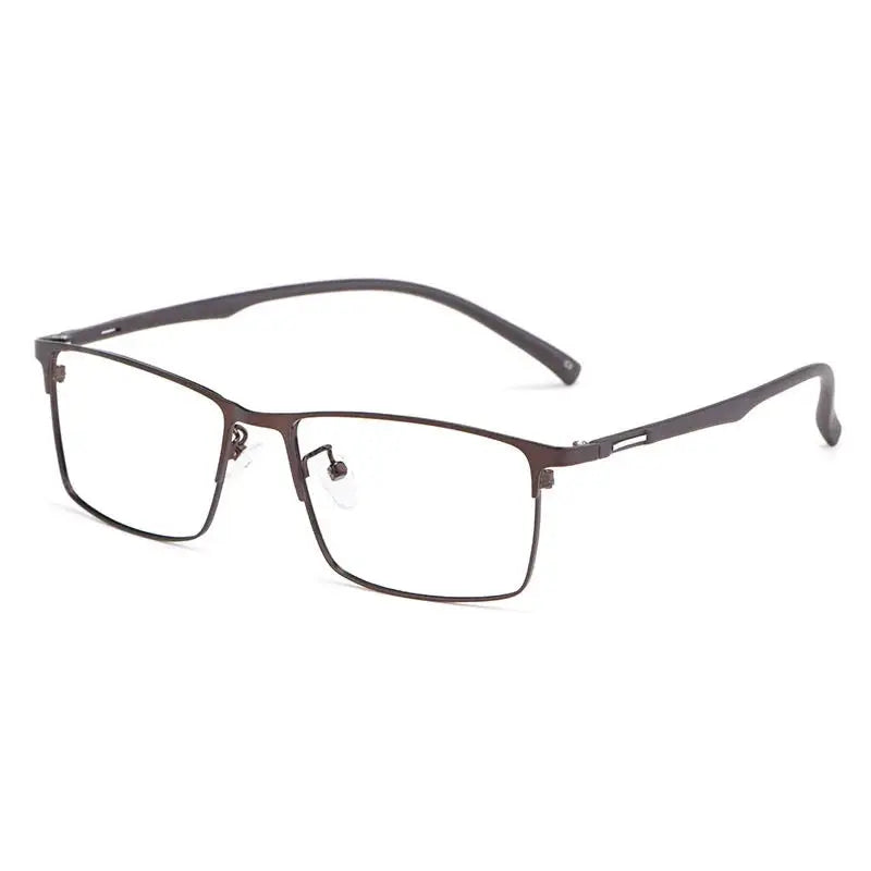 Unisex Square Full Rim Titanium Prescription Glasses 89028 — view 3 | Rx Spectacle