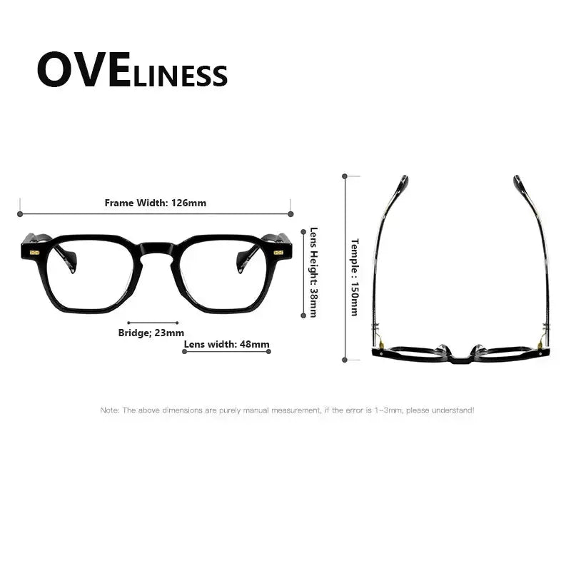 Women's Polygon Full Rim Titanium Prescription Glasses 926002 — view 2 | Rx Spectacle