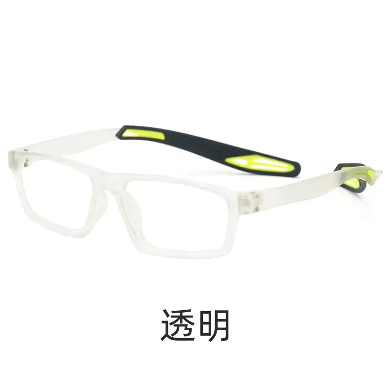 Unisex Square Full Rim Titanium Sports Glasses 121219 — view 6 | Rx Spectacle