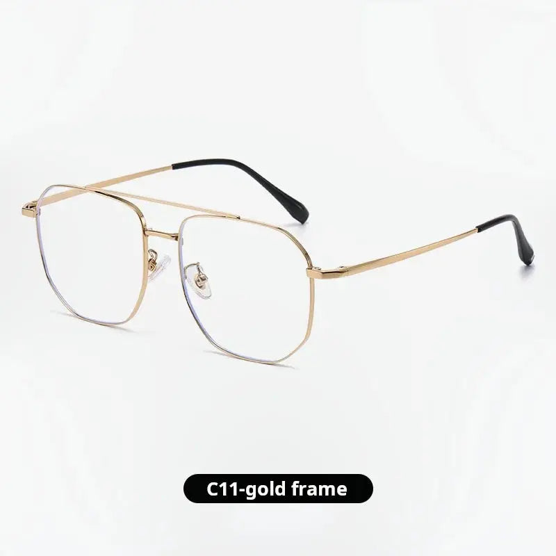 Unisex Square Full Rim Titanium Prescription Glasses 725588 — view 5 | Rx Spectacle