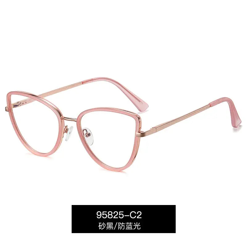 Women's Cat Eye Full Rim TR90 Prescription Glasses 95825 — view 6 | Rx Spectacle