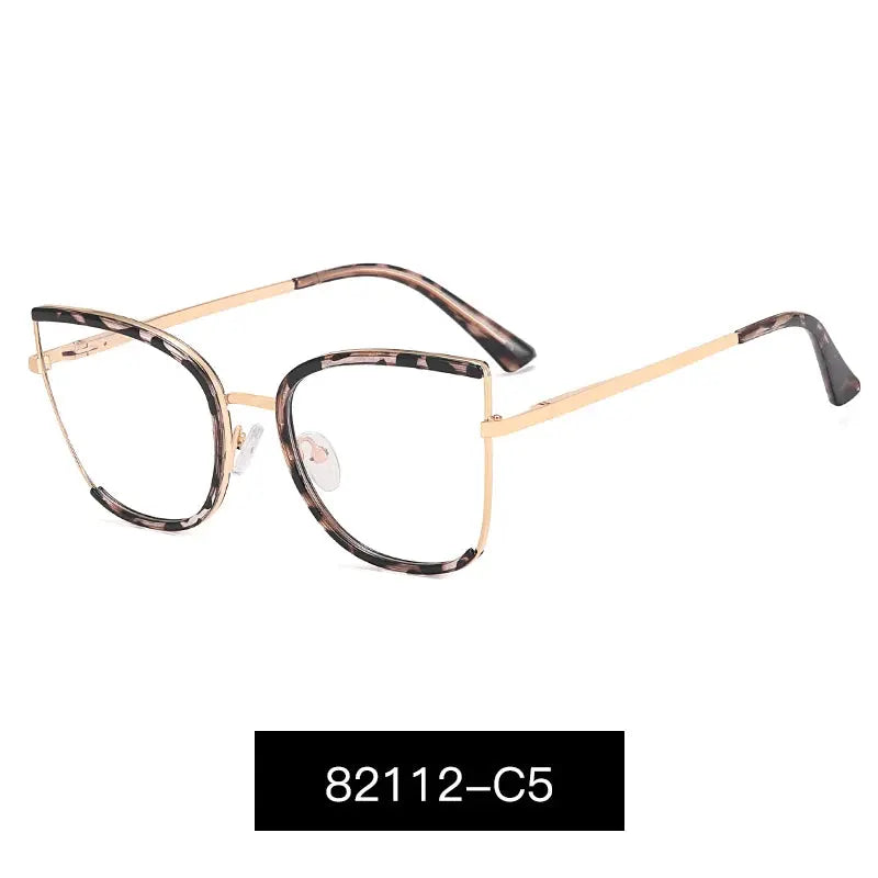 Women's Cat Eye Full Rim TR90 Prescription Glasses 82112 — view 11 | Rx Spectacle