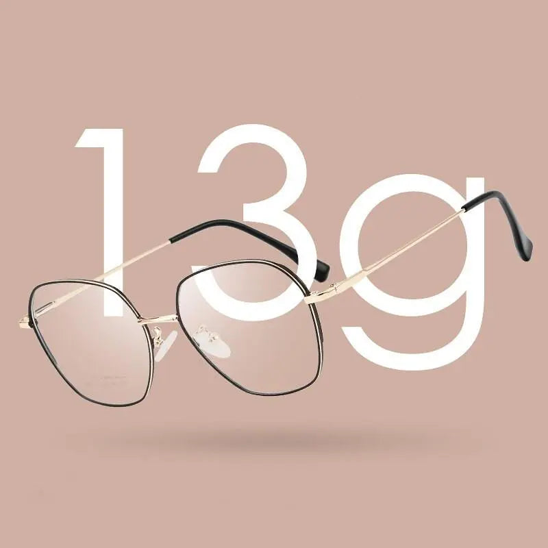 Unisex Polygon Full Rim Alloy Prescription Glasses AC011 — view 3 | Rx Spectacle